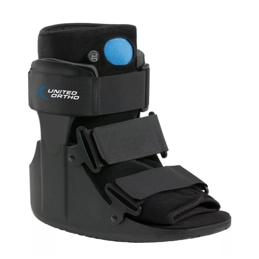United Ortho Short Air Cam Walker Fracture Boot, Small, Black
